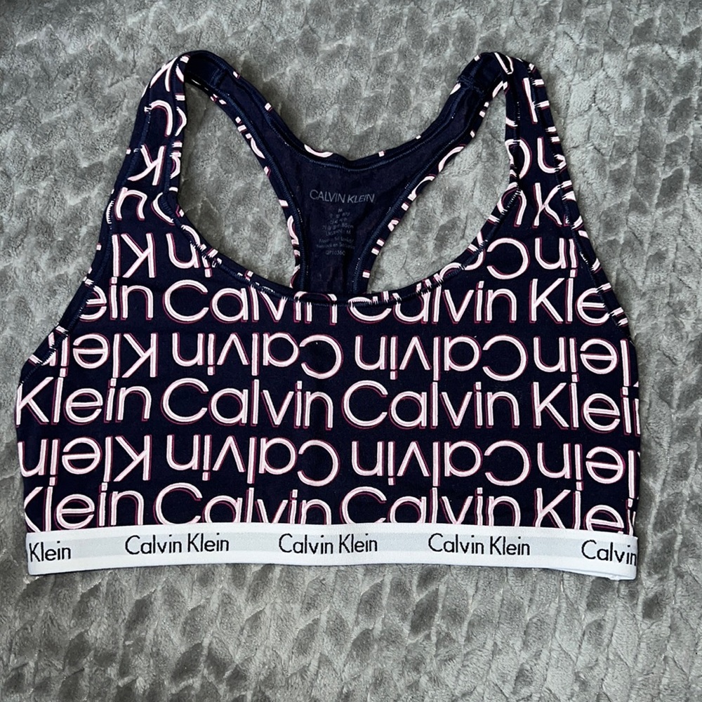 Calvin Klein unlined cotton sports bra size M